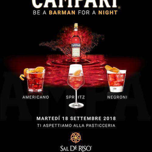 Be a Barman for a night: Sal De Riso e Campari per una serata all'insegna di musica e divertimento 