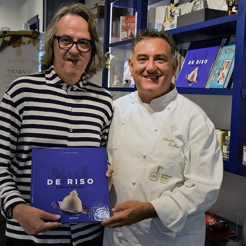 Gigi Marzullo ospite della nostra Pasticceria durante il suo soggiorno a Minori