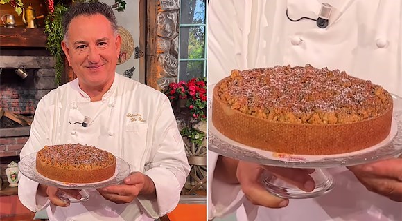 Crostata Gianduia e Miele: la carezza di Sal De Riso per don Luigi, tra fede, dolcezza e cioccolato